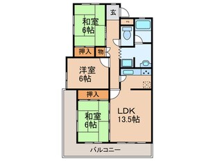 ラ・クラッシィ社が丘の物件間取画像